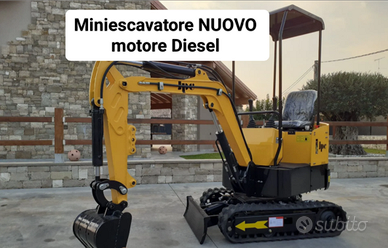 Miniescavatore NUOVO Motore diesel