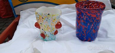 Bicchieri Vintage in vetro di Murano Originali. 