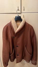 Giacca uomo montone in vera pelle vintage anni 80