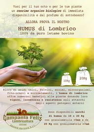 Humus di Lombrico o Vermicompost e lombricoltura