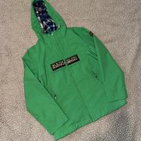 Giacca kway taglia 9/10 anni verde nuova