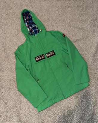 Giacca kway taglia 9/10 anni verde nuova