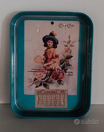 Vassoio Coca-Cola Calendario 1891 vintage