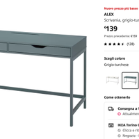 Scrivania modello ikea ALEX