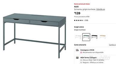 Scrivania modello ikea ALEX