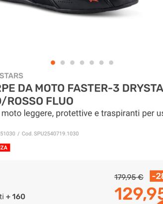 Scarpe da moto faster 3 stivaletto estivo