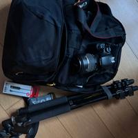 Canon EOS 550D + Tamron 18-270 + Manfrotto