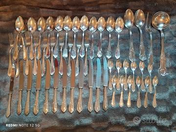 Posateria antica argento 800