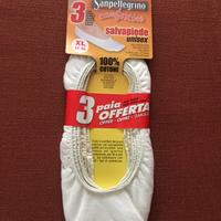 Confezione da 3 paia salvapiede bianchi n 44
