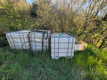 3 Taniche cisterne 1000 litri