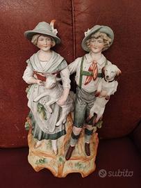 Coppia in ceramica Bisque