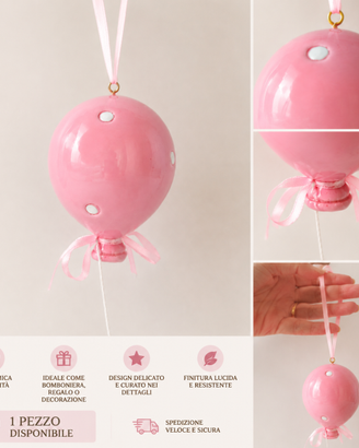 Decorazione in ceramica  a forma di palloncino