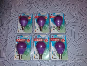 Lampadine LED 4W nuove colore viola