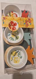 SET 3 CIOTOLE IN CERAMICA PER APERITIVO