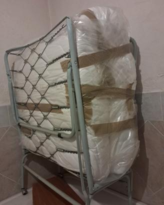 rete singola e materasso 