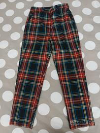pantaloni scozzesi donna