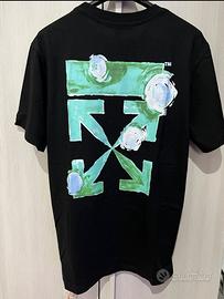 T-Shirt Off-White Tornado Nera
