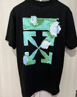 T-Shirt Off-White Tornado Nera