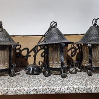 Lampade da esterno in ferro battuto