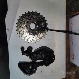 pignoni bici da corsa 105 con deragliatore gabbia 