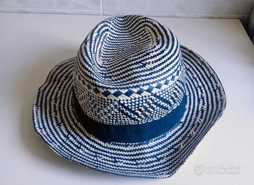 aM Accessories Cappello uomo in paglia bicolor