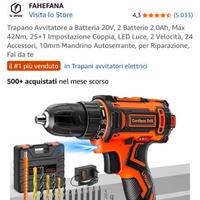Trapano Avvitatore a Batteria 20V