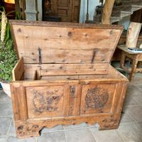 Cassapanca Tirolese fine '700 cirmolo