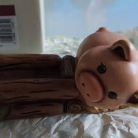 Thun presepe del giubileo maialino con mangiatoia