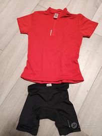 Maglietta e pantaloncini ciclismo bambino