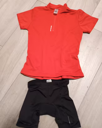 Maglietta e pantaloncini ciclismo bambino