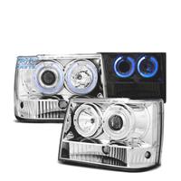 FARI JEEP GRAND CHEROKEE 93-98 OCCHI ANGEL CROMATI
