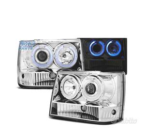 FARI JEEP GRAND CHEROKEE 93-98 OCCHI ANGEL CROMATI