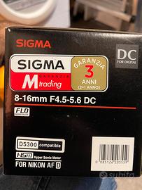Obiettivo Sigma 8-16 nikon