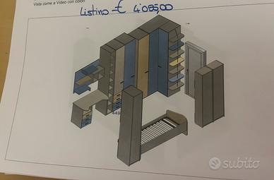 Camera da letto per ragazzi super