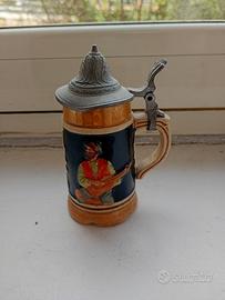 mini brocca per birra vintage in ceramica 