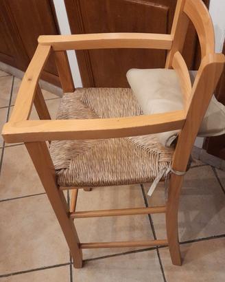 seggiolone legno bimbi