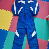 Tuta sci Descente taglia 48 - Blu e Bianca