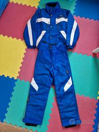 Tuta sci Descente taglia 48 - Blu e Bianca