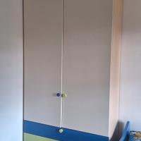 Cameretta Armadio + Lettino+lettino estraibile