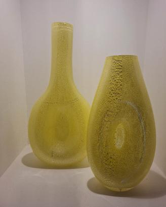 vasi  vetro corroso Murano glass anni 50/60  