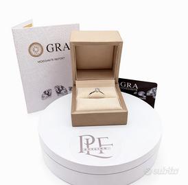 Anello Solitario con Dimanate Moissanite 0.5 Ct
