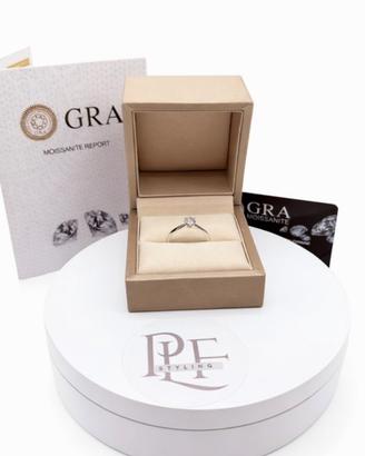 Anello Solitario con Dimanate Moissanite 0.5 Ct