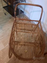 Carrello bar anni 50 in bambu