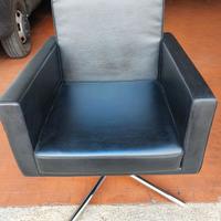 Poltrone in pelle nera 