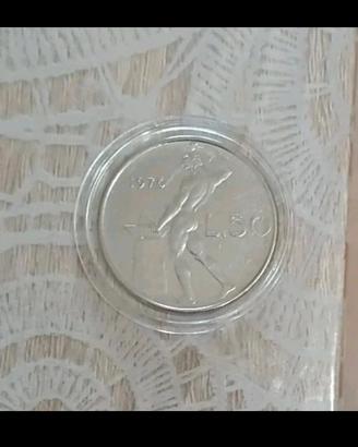 Italia – 50 Lire 1976 – SPL+ – Molto brillante 