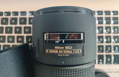 Nikon AF Nikkor ED 80-200 mm f/2.8 D come nuovo