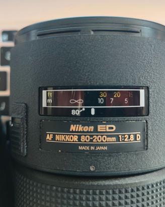 Nikon AF Nikkor ED 80-200 mm f/2.8 D come nuovo