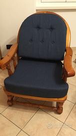 Poltrone stile cottage legno massello
