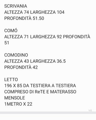 Cameretta completa da bambina