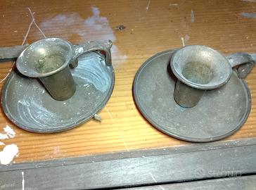 porta candele in ottone 